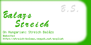 balazs streich business card
